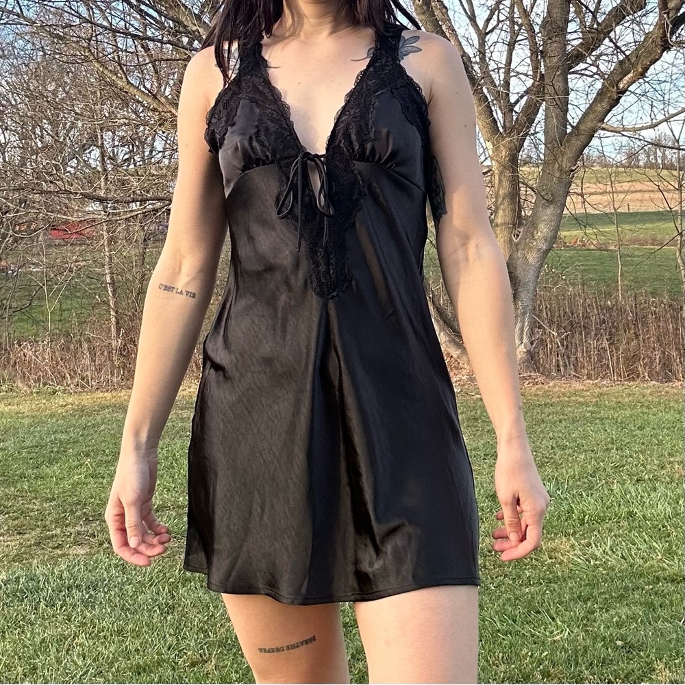 Princess Polly Black Lace Mini Dress